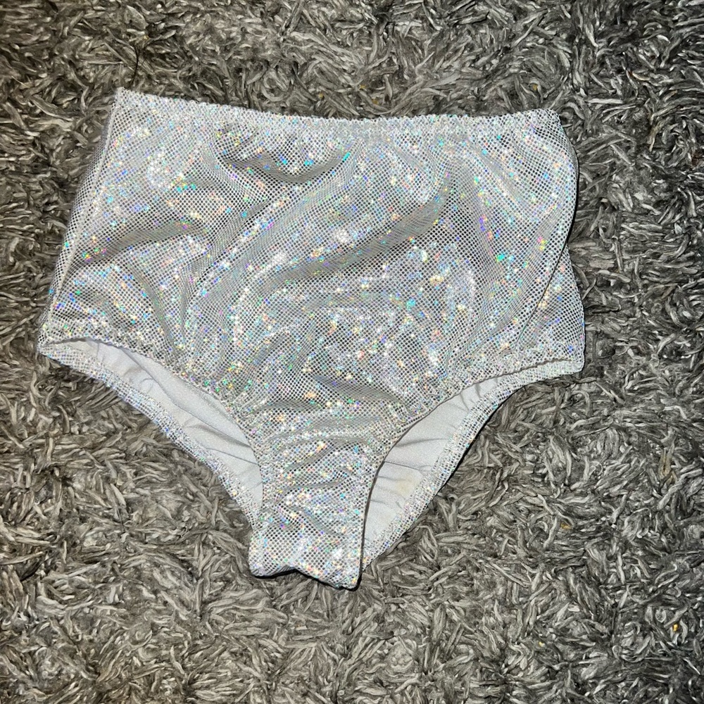 Holographic Rave Booty shorts